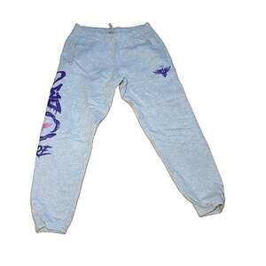 PUMA x LaMelo Ball Graphic Fleece Jogger Sweatpants Gray Mens Large